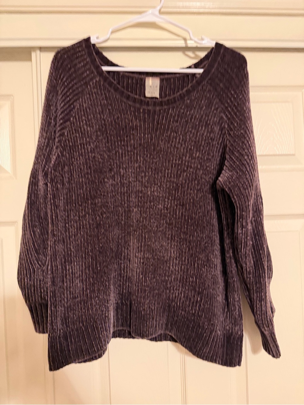 Calia Carrie Underwood Chenille Effortless Sweater Women's Brown Ribbed
